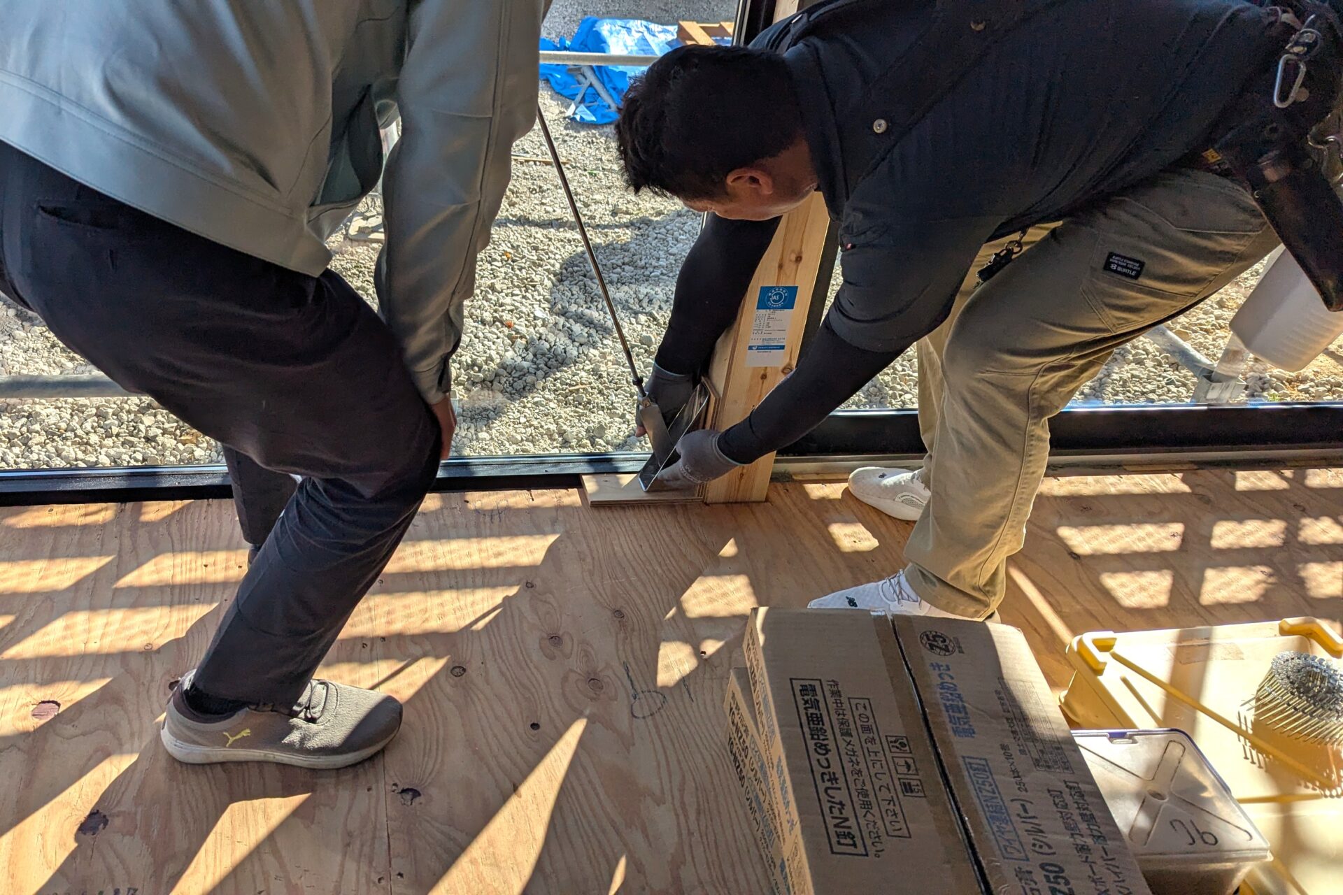 構造部分の大工工事や防水工事他@浜松市中央区カフェ