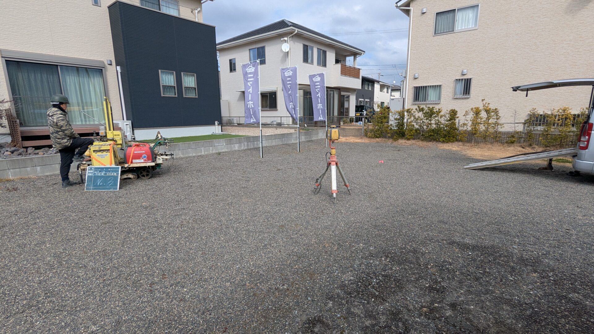 地盤調査を行いました＠磐田市Ｉ様邸